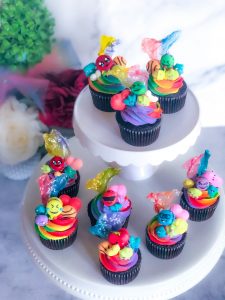 Rainbow fun cupcakes