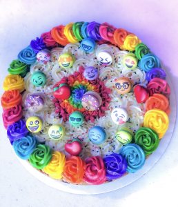 Rainbow cookie cake