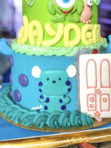 Monsters Inc Inspired 3-tier Cake